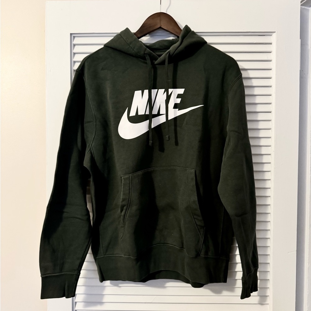 Nike Men's Dark Green Hoodie